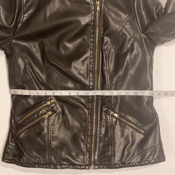 Levi’s Medium Brown Hooded Full Zip Bomber Jacket Coat T - Picture 9 of 16